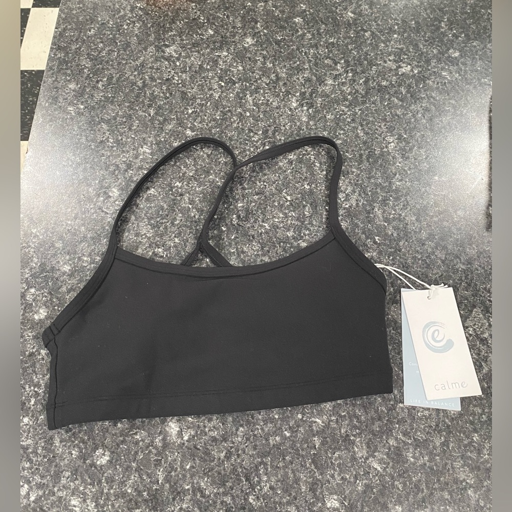 Calme by Johnny Was Black Endurance Sports Bra